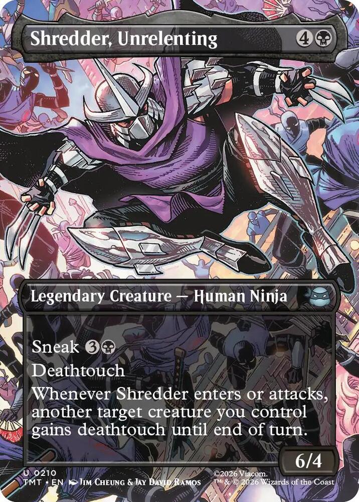 Shredder, Unrelenting (Borderless) - 210: Teenage Mutant Ninja Turtles