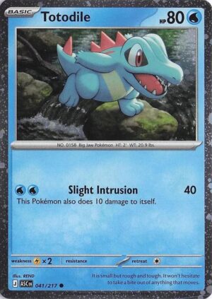 Totodile (Cosmos Holo) - 041/217: Miscellaneous Cards & Products