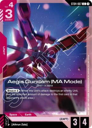 Aegis Gundam (MA Mode) - ST04-007: Starter Deck 09: Destiny Ignition