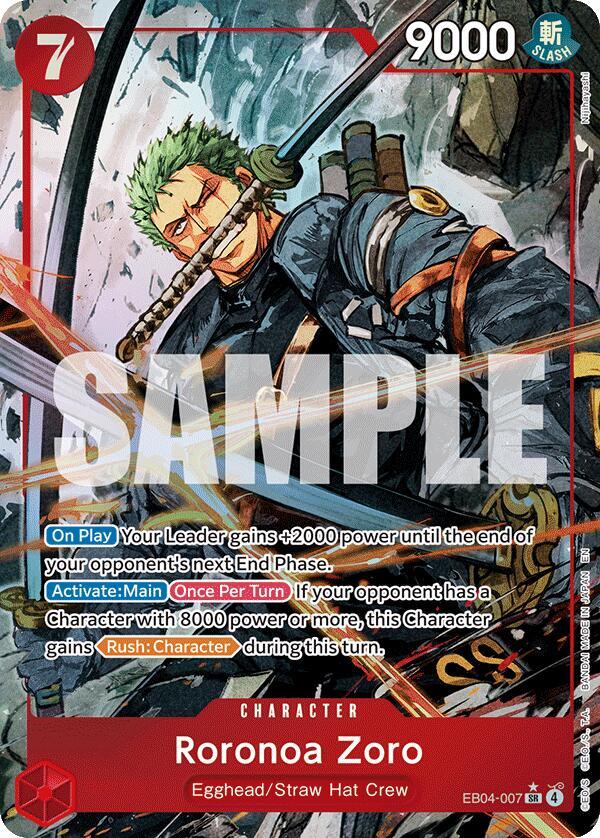 Roronoa Zoro (EB04-007) (Alternate Art) - EB04-007: Adventure on Kami's Island