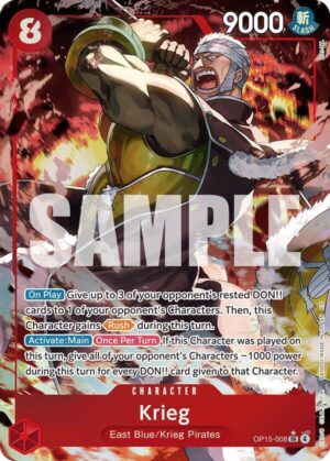 Krieg (OP15-008) (Alternate Art) - OP15-008: Adventure on Kami's Island