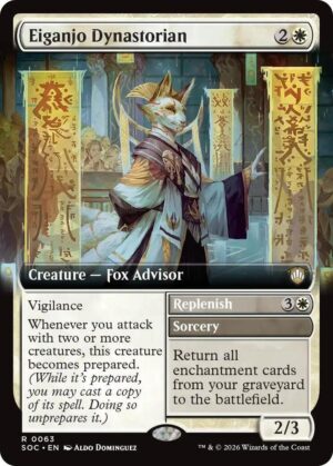 Eiganjo Dynastorian (Extended Art) - 63: Commander: Secrets of Strixhaven