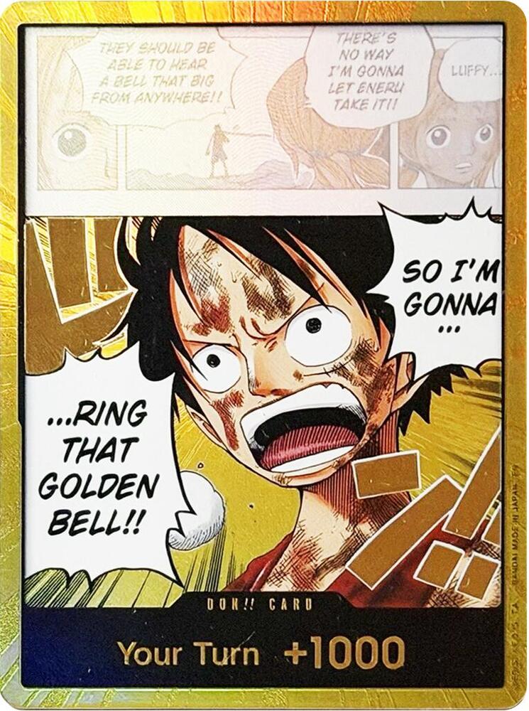 DON!! Card (Luffy) (Gold): Adventure on Kami's Island