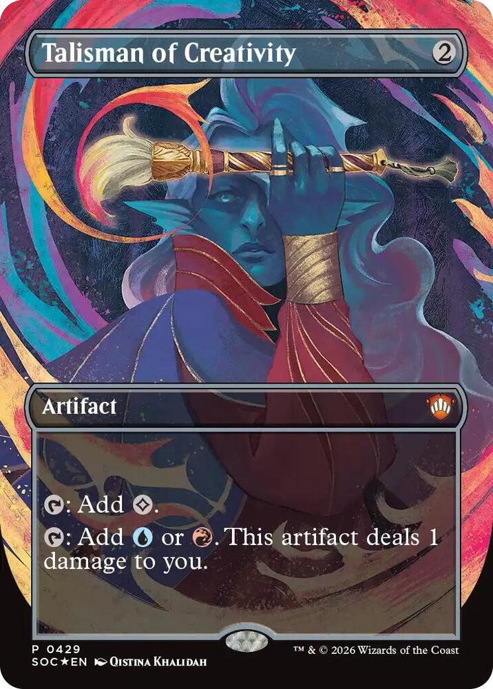 Talisman of Creativity (Borderless) - 429: Commander: Secrets of Strixhaven