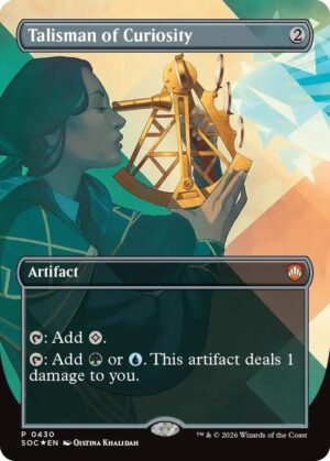 Talisman of Curiosity (Borderless) - 430: Commander: Secrets of Strixhaven