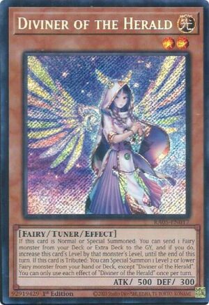 Diviner of the Herald (Secret Rare) - RA05-EN017: Rarity Collection 5