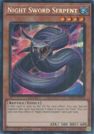 Night Sword Serpent (Secret Rare) - RA05-EN020: Rarity Collection 5
