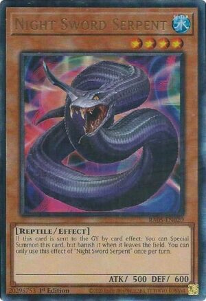 Night Sword Serpent (Ultimate Rare) - RA05-EN020: Rarity Collection 5
