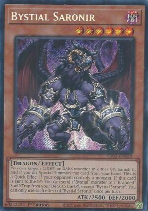 Bystial Saronir (Secret Rare) - RA05-EN023: Rarity Collection 5