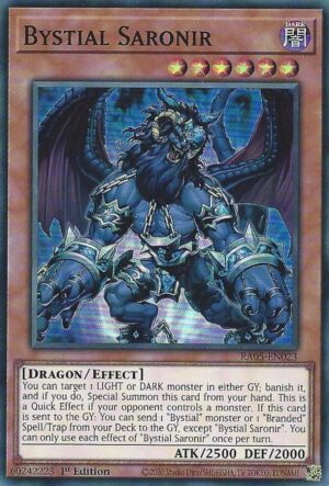 Bystial Saronir - RA05-EN023: Rarity Collection 5