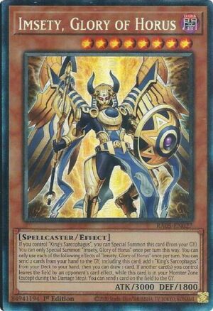 Imsety, Glory of Horus (Collector's Rare) - RA05-EN027: Rarity Collection 5