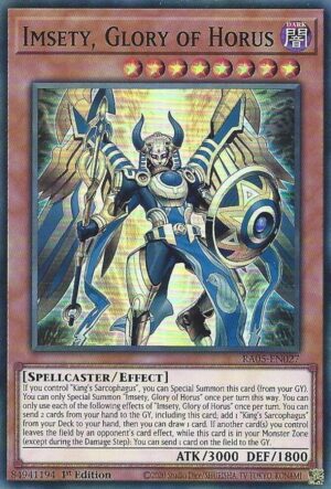 Imsety, Glory of Horus - RA05-EN027: Rarity Collection 5