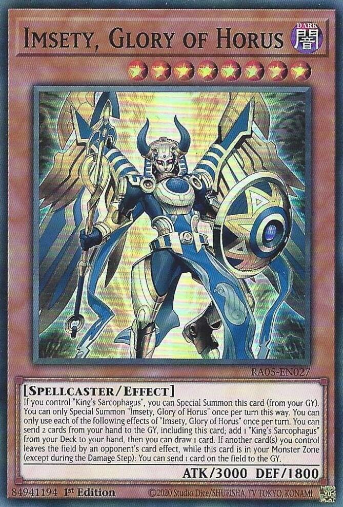 Imsety, Glory of Horus - RA05-EN027: Rarity Collection 5