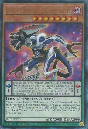 D/D Count Surveyor (Ultimate Rare) - RA05-EN034: Rarity Collection 5