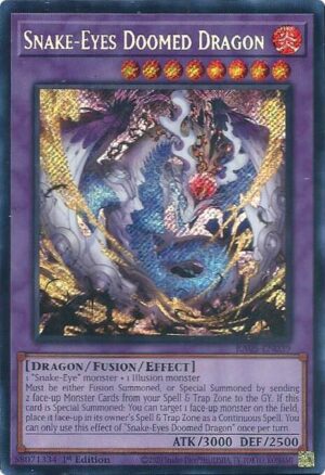 Snake-Eyes Doomed Dragon (Secret Rare) - RA05-EN039: Rarity Collection 5