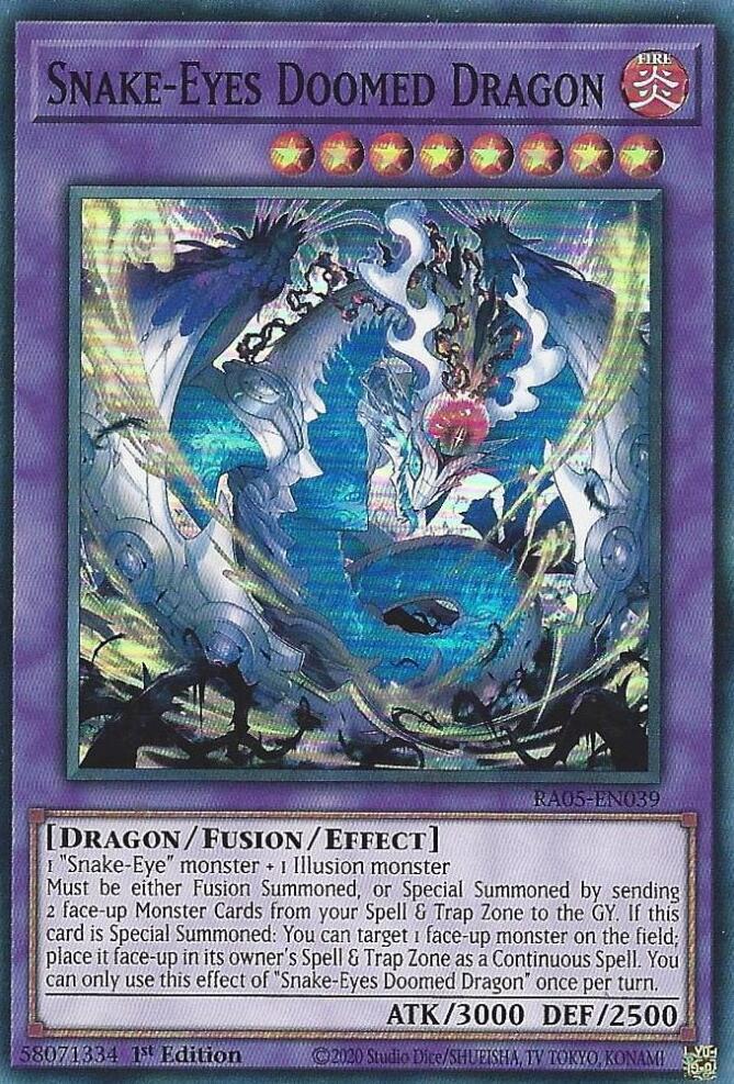Snake-Eyes Doomed Dragon - RA05-EN039: Rarity Collection 5
