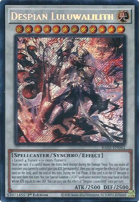 Despian Luluwalilith (Secret Rare) - RA05-EN042: Rarity Collection 5