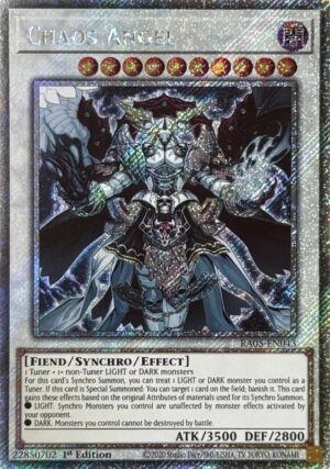 Chaos Angel (Platinum Secret Rare) - RA05-EN043: Rarity Collection 5