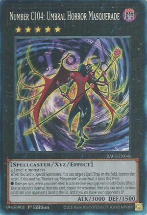 Number C104: Umbral Horror Masquerade (Collector's Rare) - RA05-EN046: Rarity Collection 5