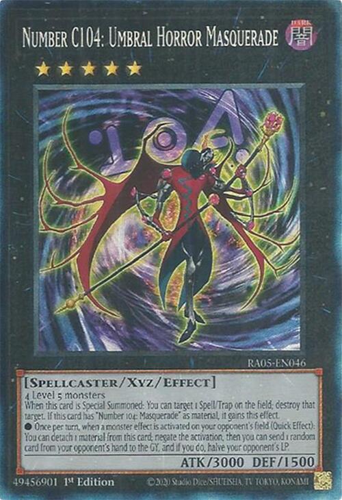 Number C104: Umbral Horror Masquerade (Collector's Rare) - RA05-EN046: Rarity Collection 5