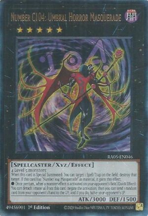 Number C104: Umbral Horror Masquerade (Ultimate Rare) - RA05-EN046: Rarity Collection 5