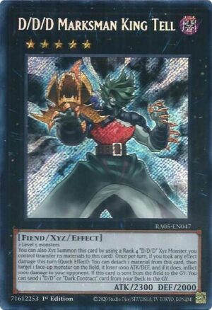 D/D/D Marksman King Tell (Secret Rare) - RA05-EN047: Rarity Collection 5