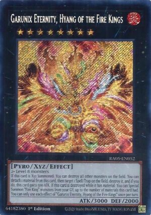Garunix Eternity, Hyang of the Fire Kings (Secret Rare) - RA05-EN052: Rarity Collection 5