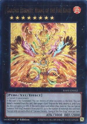 Garunix Eternity, Hyang of the Fire Kings (Ultra Rare) - RA05-EN052: Rarity Collection 5