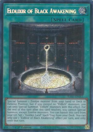 Eldlixir of Black Awakening (Secret Rare) - RA05-EN065: Rarity Collection 5