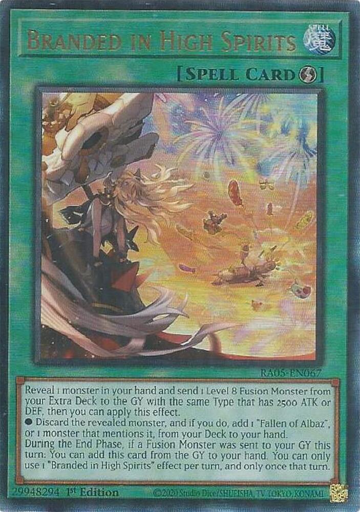 Branded in High Spirits (Ultimate Rare) - RA05-EN067: Rarity Collection 5
