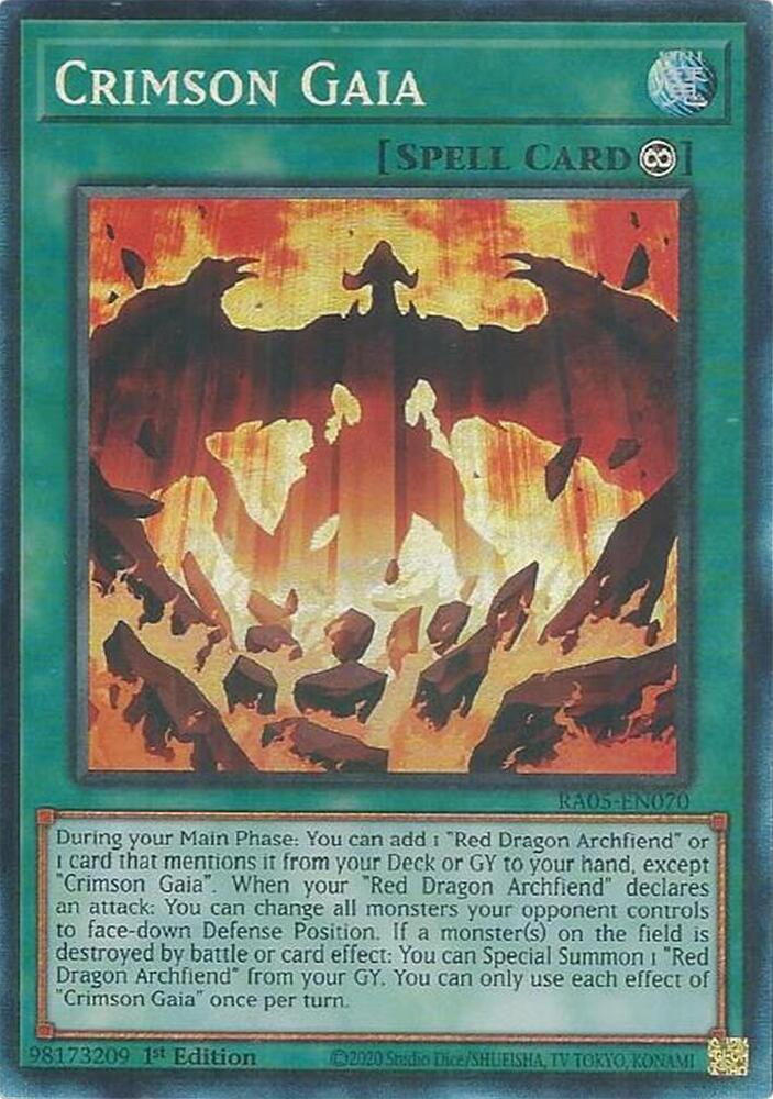 Crimson Gaia (Collector's Rare) - RA05-EN070: Rarity Collection 5