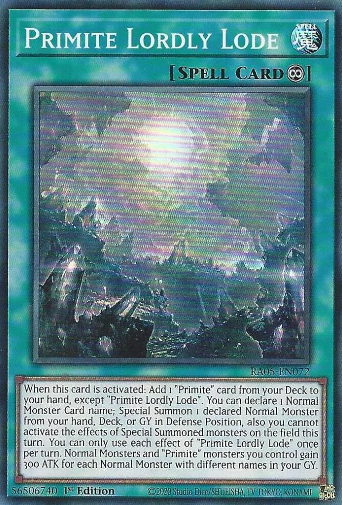 Primite Lordly Lode - RA05-EN072: Rarity Collection 5