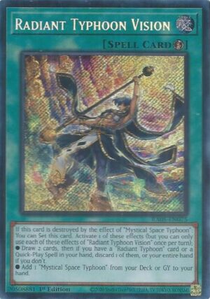 Radiant Typhoon Vision (Secret Rare) - RA05-EN075: Rarity Collection 5