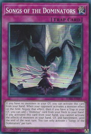 Songs of the Dominators - RA05-EN081: Rarity Collection 5