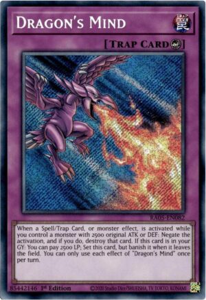 Dragon's Mind (Secret Rare) - RA05-EN082: Rarity Collection 5