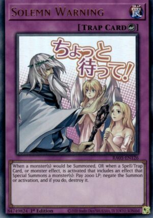 Solemn Warning - RA05-EN126: Rarity Collection 5