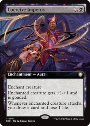 Coercive Impetus (Extended Art) - 74: Commander: Secrets of Strixhaven