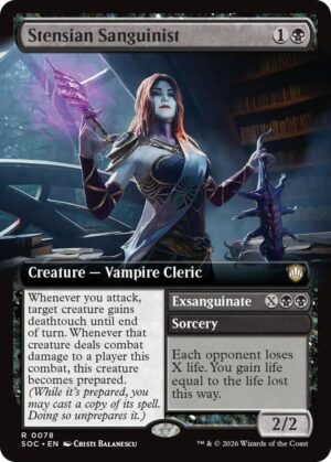 Stensian Sanguinist (Extended Art) - 78: Commander: Secrets of Strixhaven