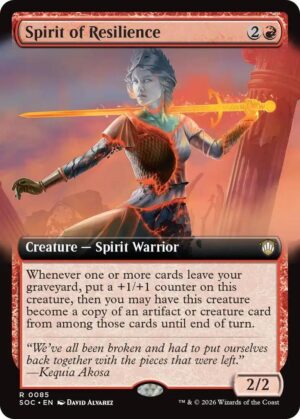 Spirit of Resilience (Extended Art) - 85: Commander: Secrets of Strixhaven