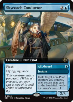 Skycoach Conductor (Extended Art) - 322: Secrets of Strixhaven