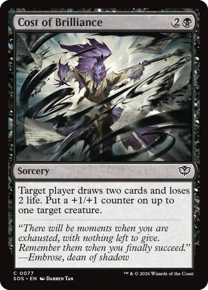 Cost of Brilliance - 77: Secrets of Strixhaven