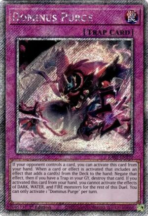 Dominus Purge (Platinum Secret Rare) - RA05-EN150: Rarity Collection 5