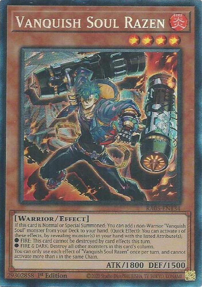 Vanquish Soul Razen (Collector's Rare) - RA05-EN134: Rarity Collection 5