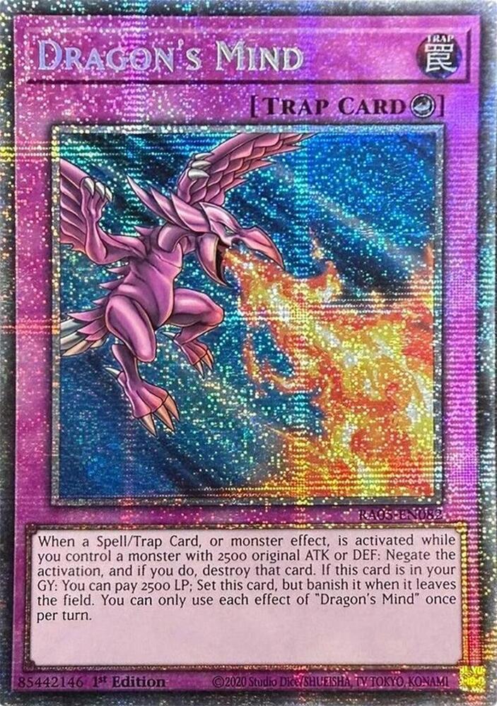 Dragon's Mind (Starlight Rare) - RA05-EN082: Rarity Collection 5
