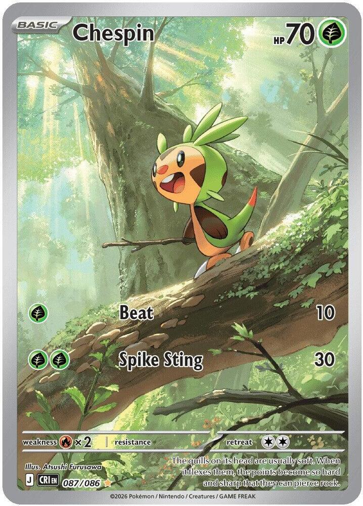 Chespin - 087/086 - 087/086: ME04: Chaos Rising