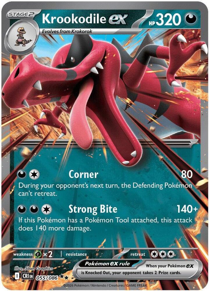 Krookodile ex - 055/086: ME04: Chaos Rising