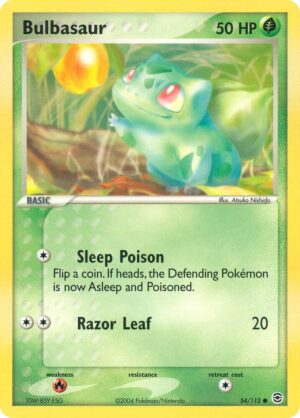 Bulbasaur - 054/112 - 54/112: FireRed & LeafGreen