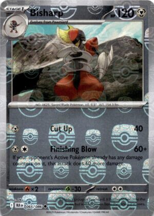 Bisharp (Master ball pattern) - 065/186: Black Bolt