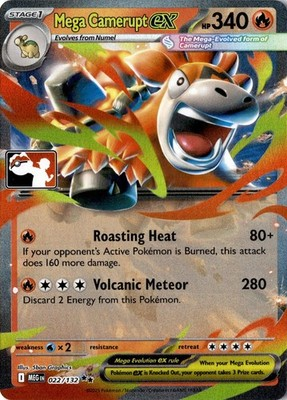 Mega Camerupt ex - Prize Pack Series Cards (ES)