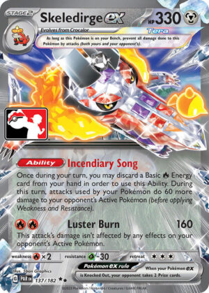 Skeledirge ex - Prize Pack Series Cards (ES)